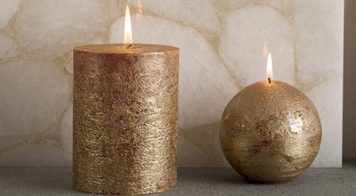 Metallic Rustic Kerzen